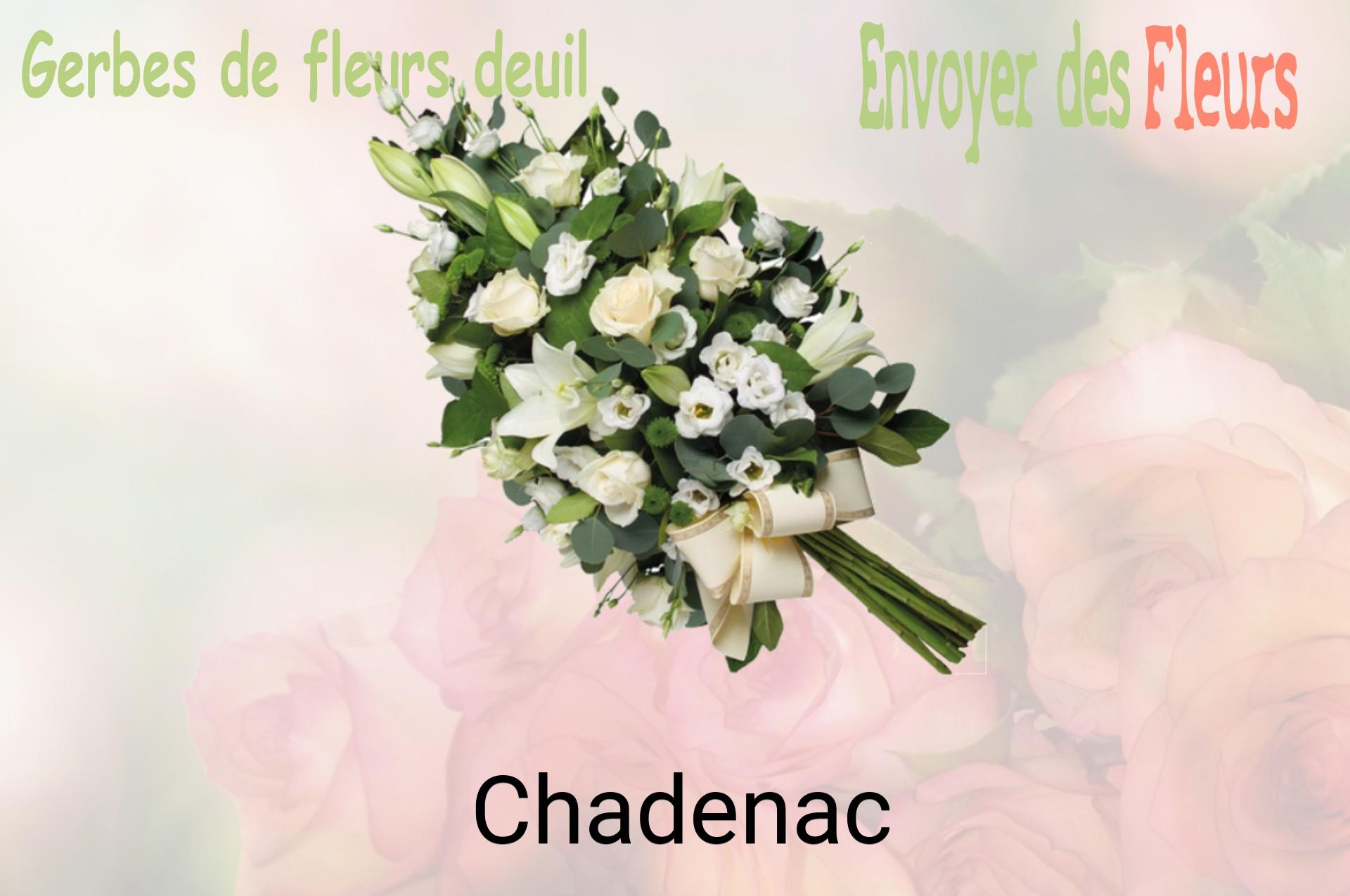Gerbe de fleurs de deuil livrée à Chadenac